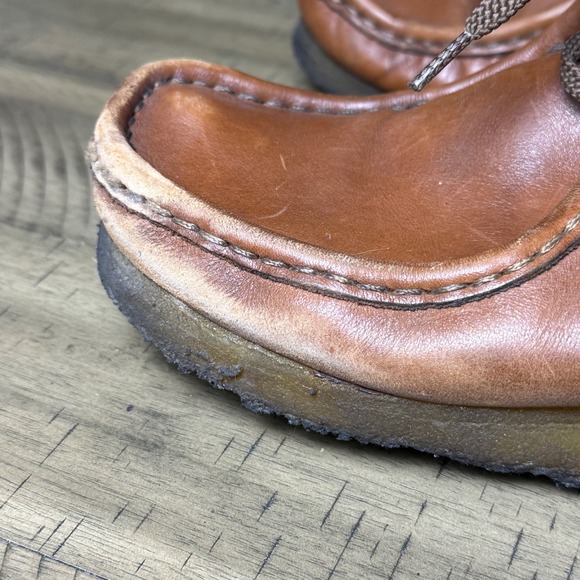 Clarks Originals Wallabees Men's Brown Leather Chukka Boots 7M - Picture 2 of 11